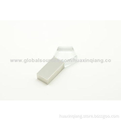 USB Flash Disk, Metal and Acrylic Materials, 128MB to 64GB Capacity, 5-year Warranty